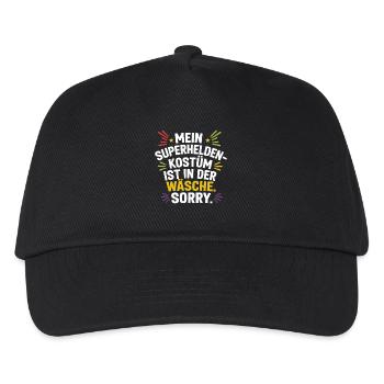 Superhero Costume Is In The Laundry Carnival Cologne - Kids’ Baseball Cap - black - Front
