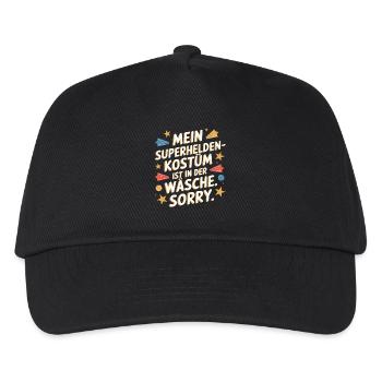 Superhero Costume Is In The Laundry Carnival Cologne - Kids’ Baseball Cap - black - Front