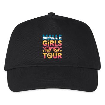 Malle Girls Tour - Kids’ Baseball Cap - black - Front