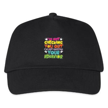 Behavioral Therapist I'm Not Checking Psychology - Kids’ Baseball Cap - black - Front