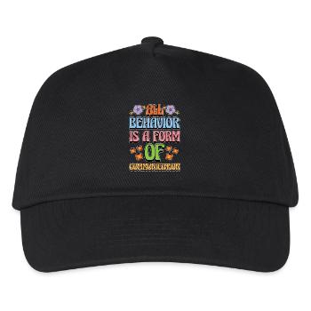 Behavioral Therapist All Behavior Is ABA Therapist - Kids’ Baseball Cap - black - Front