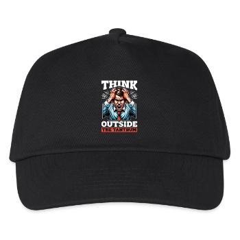Behavioral Therapist Think Outside ABA Therapist - Kids’ Baseball Cap - black - Front