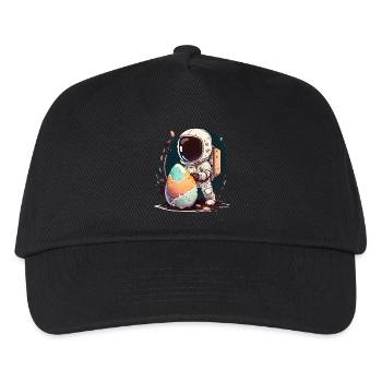 Ostern Osterhase Ostern Ostern Sonntag Osterei Frühling - Kinder Basecap - Schwarz - Vorne