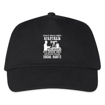 Oilfield Worker Don't Mess With Oilfield Workers - Kids’ Baseball Cap - black - Front