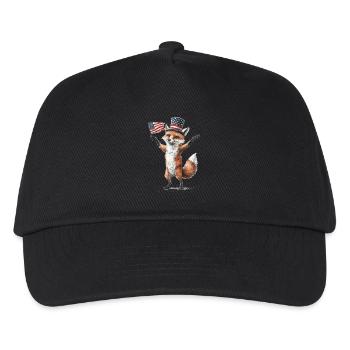 Fuchs - Kinder Basecap - Schwarz - Vorne