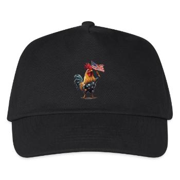 Hahn - Kinder Basecap - Schwarz - Vorne