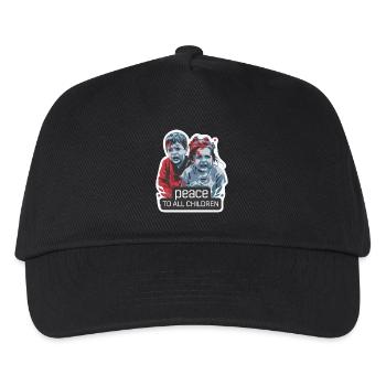 PEACE TO ALL CHILDREN - Kids’ Baseball Cap - black - Front