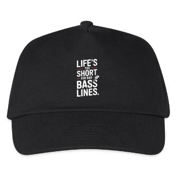 Bass Gitarrist Musiker Gear Funk Rock Jazz - Kinder Basecap - Schwarz - Vorne