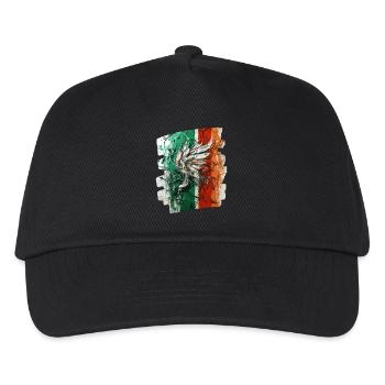 Italienische Flagge Italien - Kinder Basecap - Schwarz - Vorne