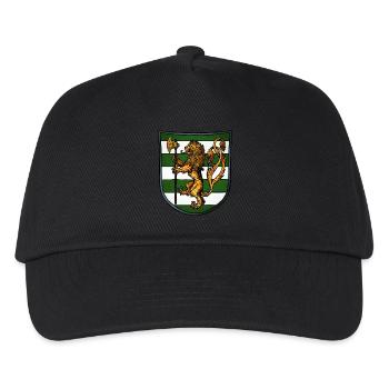 Coat of arms gold lion - Kids’ Baseball Cap - black - Front