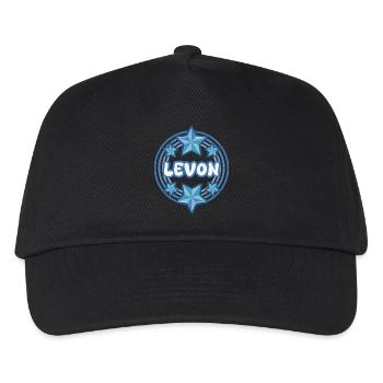 Name Levon - Kinder Basecap - Schwarz - Vorne