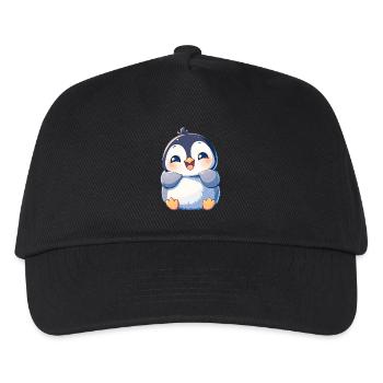 Pinguine Pinguin - Kinder Basecap - Schwarz - Vorne