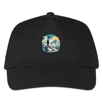 Pinguine Pinguin - Kinder Basecap - Schwarz - Vorne