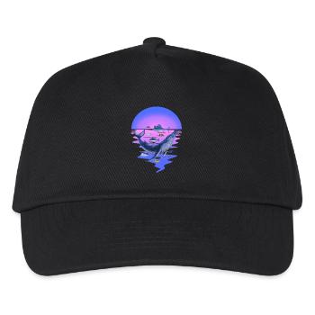 Marine Animals Marine Mammal Fish Fish Ocean Fin - Kids’ Baseball Cap - black - Front