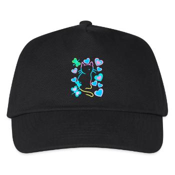Chats Rétro - Casquette de baseball Enfant - noir - Devant