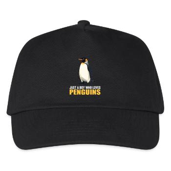 Penguins Penguin - Kids’ Baseball Cap - black - Front