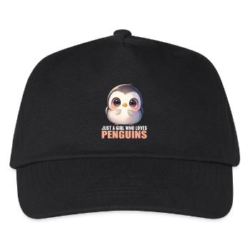 Penguins Penguin - Kids’ Baseball Cap - black - Front