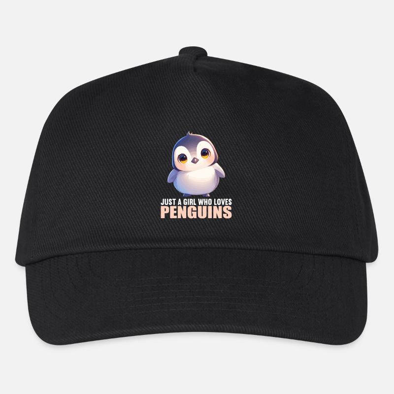 Pinguine Pinguin - Kinder Basecap - Schwarz