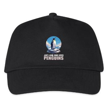 Penguins Penguin - Kids’ Baseball Cap - black - Front