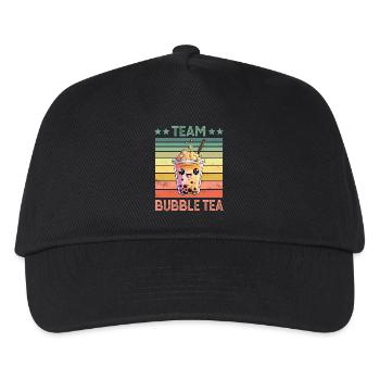 Thé à bulles - Casquette de baseball Enfant - noir - Devant