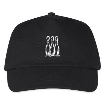 Bowling Pins - Kids’ Baseball Cap - black - Front