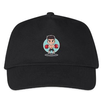 Boxer Comic Look - Kids’ Baseball Cap - black - Front