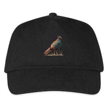 Fasane Fasan - Kinder Basecap - Schwarz - Vorne