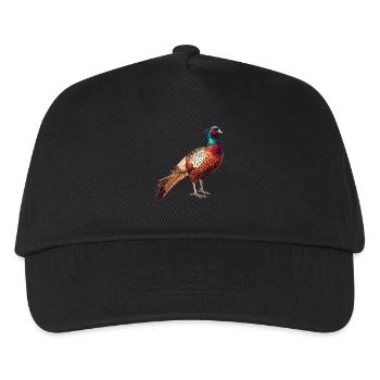 Fasane Fasan - Kinder Basecap - Schwarz - Vorne