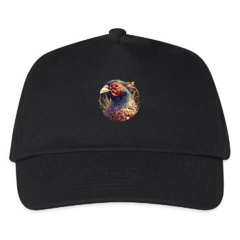 Fasane Fasan - Kinder Basecap - Schwarz - Vorne