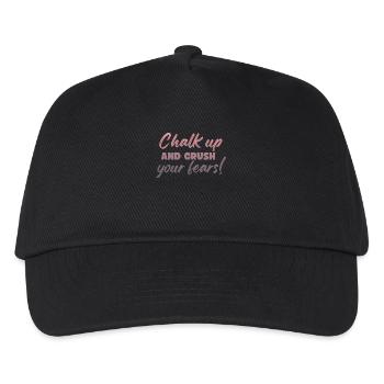Bouldering Chalk Up Boulderer - Kids’ Baseball Cap - black - Front