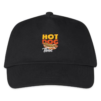 Hot Dog Time for Hot Dog Lovers - Kids’ Baseball Cap - black - Front