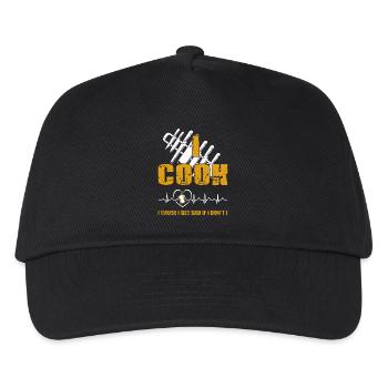 Chef I Cook I Cause I Get Sad If I Don't - Kids’ Baseball Cap - black - Front