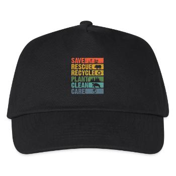 Earth Day - Kids’ Baseball Cap - black - Front