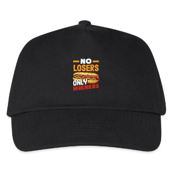 Pas de perdants, seulement des amateurs de hot-dogs viennois - Casquette de baseball Enfant - noir - Devant
