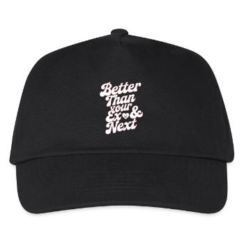 Mieux que votre ex et votre prochaine rupture Single Party - Casquette de baseball Enfant - noir - Devant