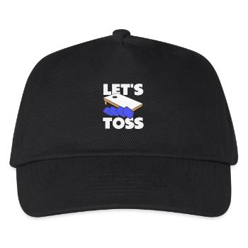 Cornhole Lover Let's Throw - Kids’ Baseball Cap - black - Front