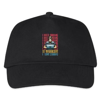 Codeur Je déteste coder Développeur Technologie Codeurs - Casquette de baseball Enfant - noir - Devant