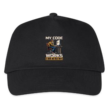 Coder My Code Works I Have No Idea Web Developer - Kids’ Baseball Cap - black - Front
