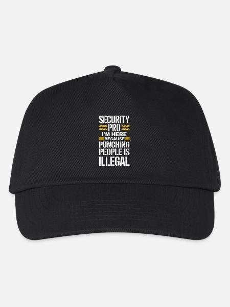 Private Security Professional Bodyguard Vip - Kinder Basecap - Schwarz