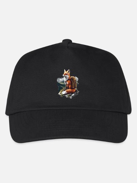 Fuchs - Kinder Basecap - Schwarz