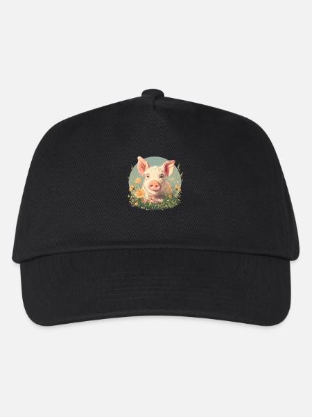 Schweine Schwein - Kinder Basecap - Schwarz
