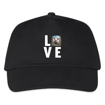 Cochon Cochon - Casquette de baseball Enfant - noir - Devant