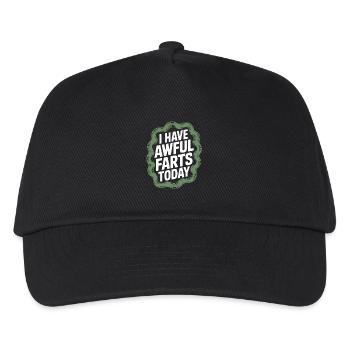 Ich Habe Heute Schreckliche Fürze Lustiges - Kinder Basecap - Schwarz - Vorne