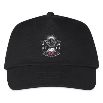 C’est tout maintenant | Alan Watts Lotus Cosmos Art - Casquette de baseball Enfant - noir - Devant