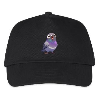Tauben Taube - Kinder Basecap - Schwarz - Vorne