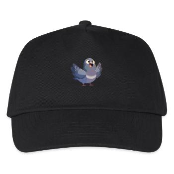 Tauben Taube - Kinder Basecap - Schwarz - Vorne