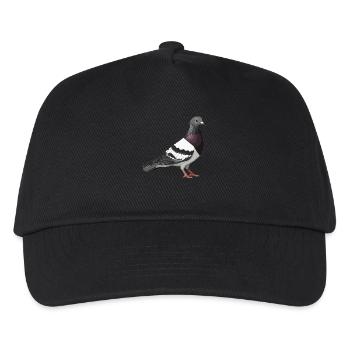 Tauben Taube - Kinder Basecap - Schwarz - Vorne