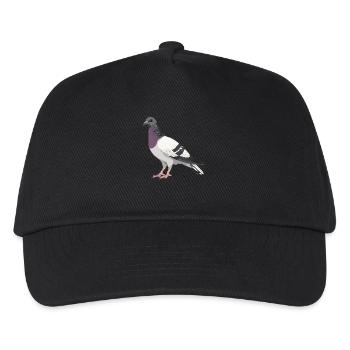 Tauben Taube - Kinder Basecap - Schwarz - Vorne