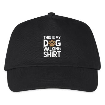 C’est ma chemise de promenade pour chien - Casquette de baseball Enfant - noir - Devant