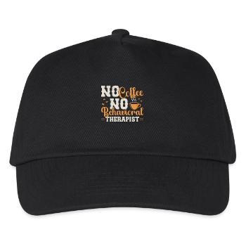 Behavioral Therapy No Coffee Psychologist Coffee - Kids’ Baseball Cap - black - Front